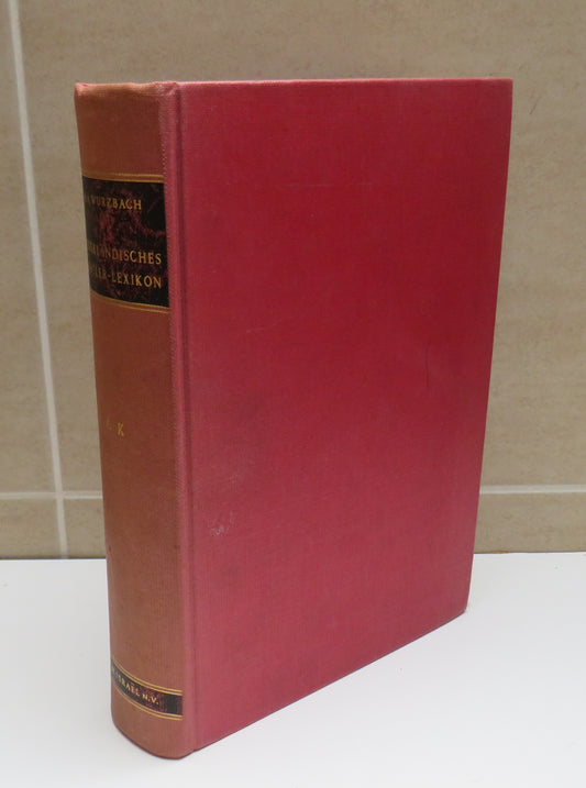 Niederlandisches Kunstler-Lexikon Von Dr Alfred Von Wurzbach - Dutch Book