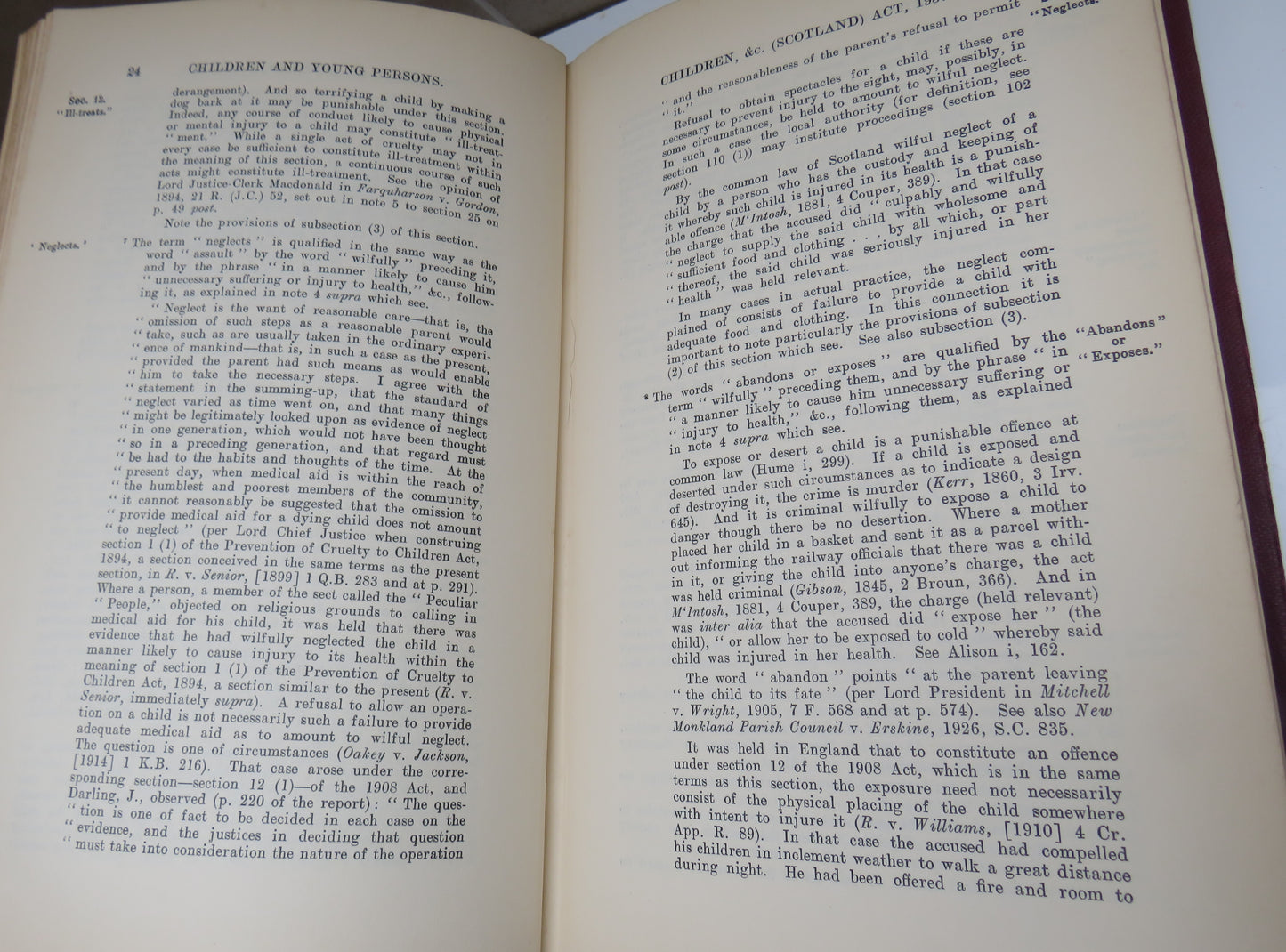 The Law As To Children And Young Persons By Thomas Trotter 1938