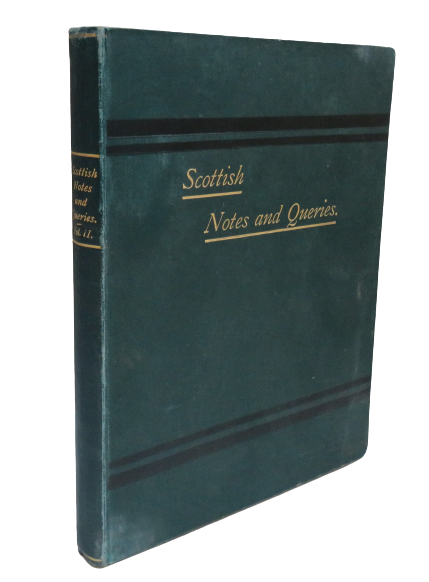 Scottish Notes and Queries Vol II 1889