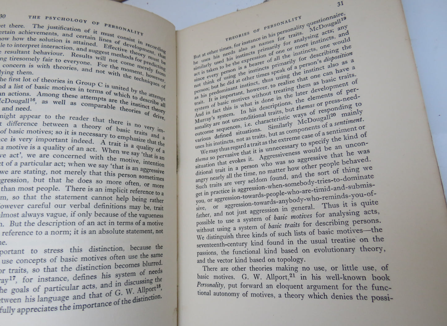 The Psychology Of Personality By Bernard Notcutt 1953
