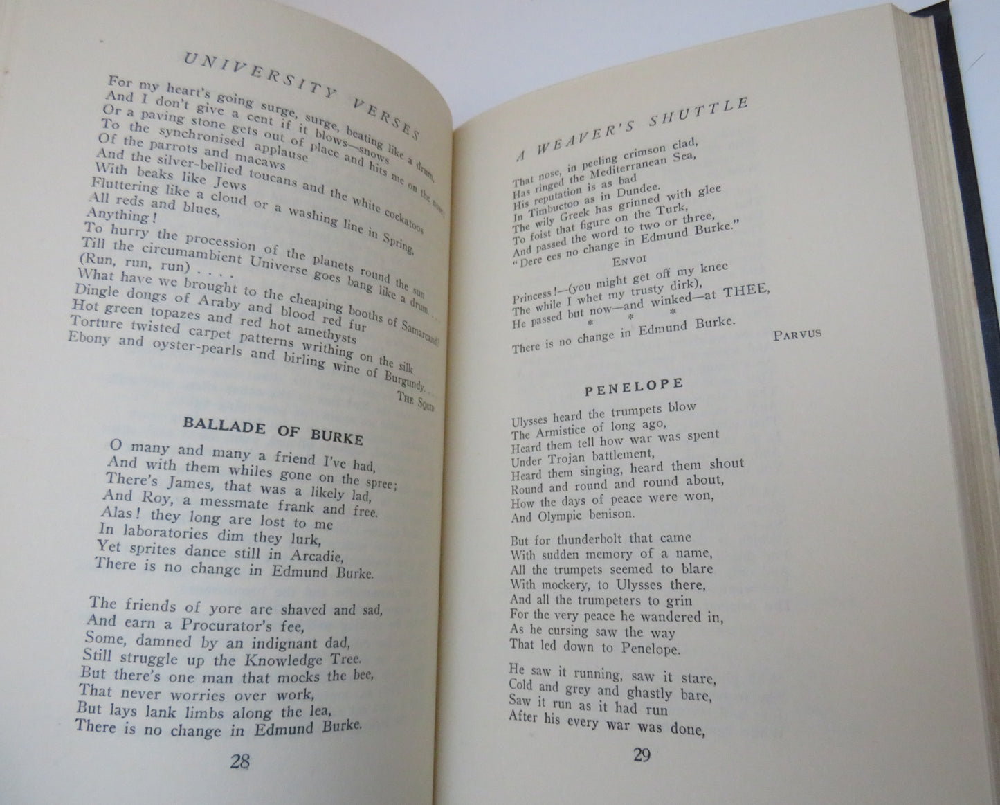 University Verses 1910-1927 Being An Anthology From The Glasgow University Magazine