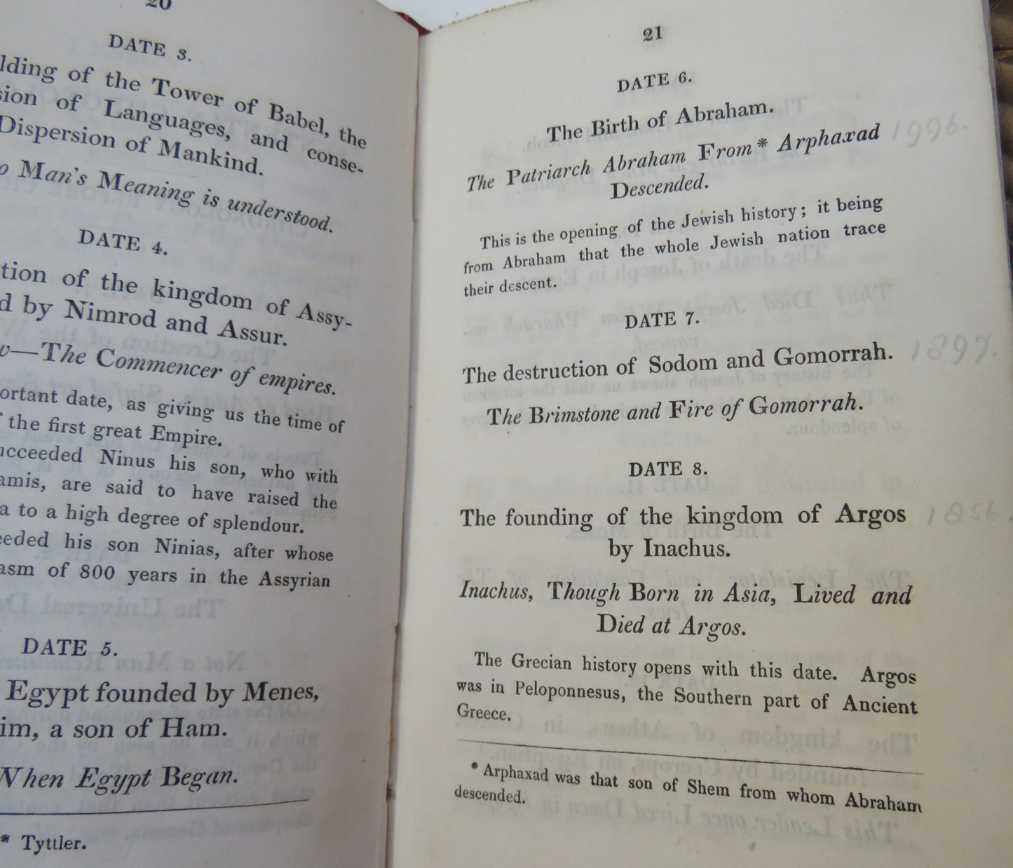Sententiae Chronologicae Or A Complete System Of Ancient And Modern Chronology 1832