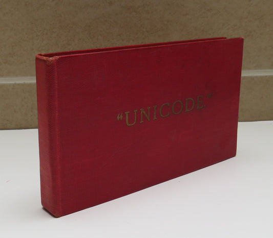 "Unicode" The Universal Telegraphic Phrase-Book 1934