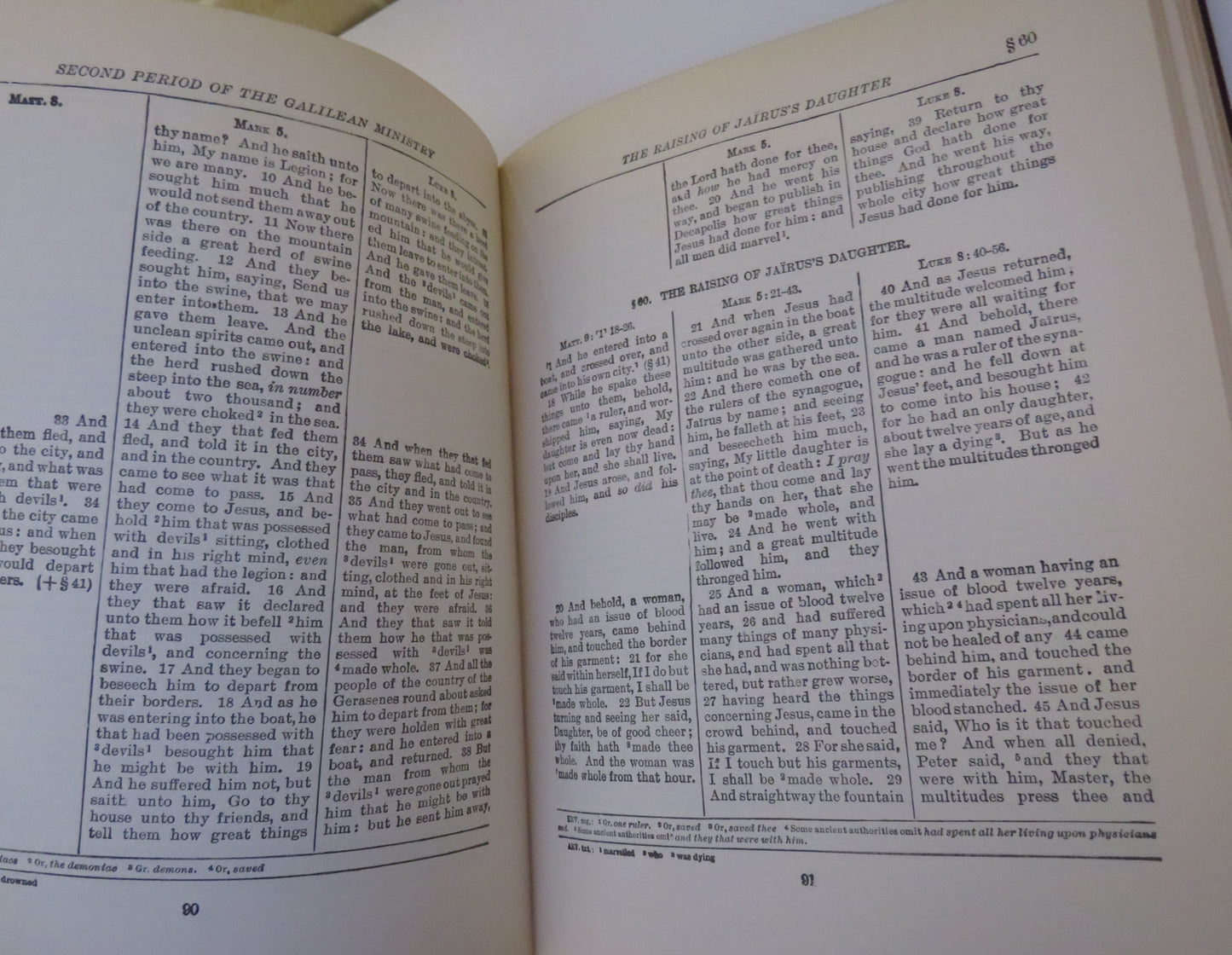 A Harmony Of The Gospels For Historical Study by WM. Arnold Stevens 1904