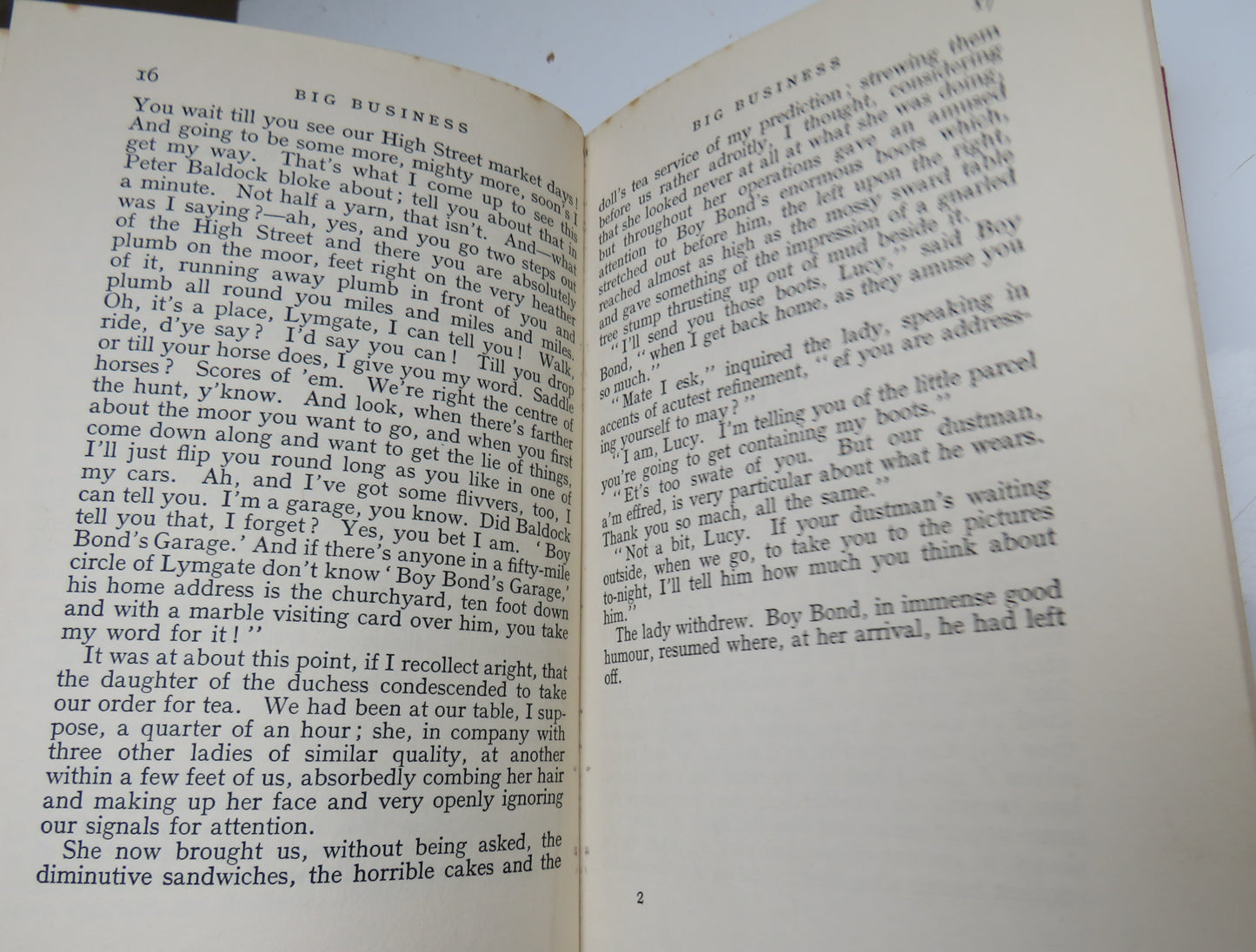 Big Business By A.S.M. Hutchinson 1932
