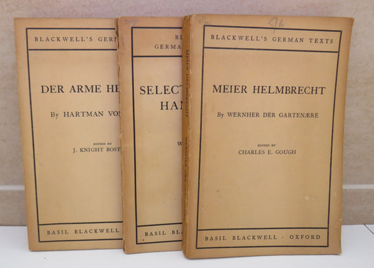 Blackwell's German Texts 3 Antique German Books
