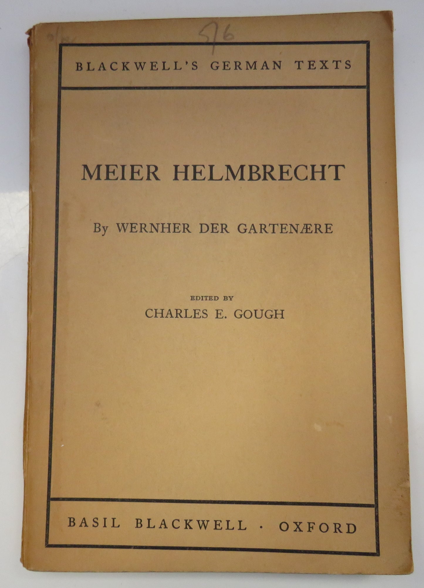 Blackwell's German Texts 3 Antique German Books