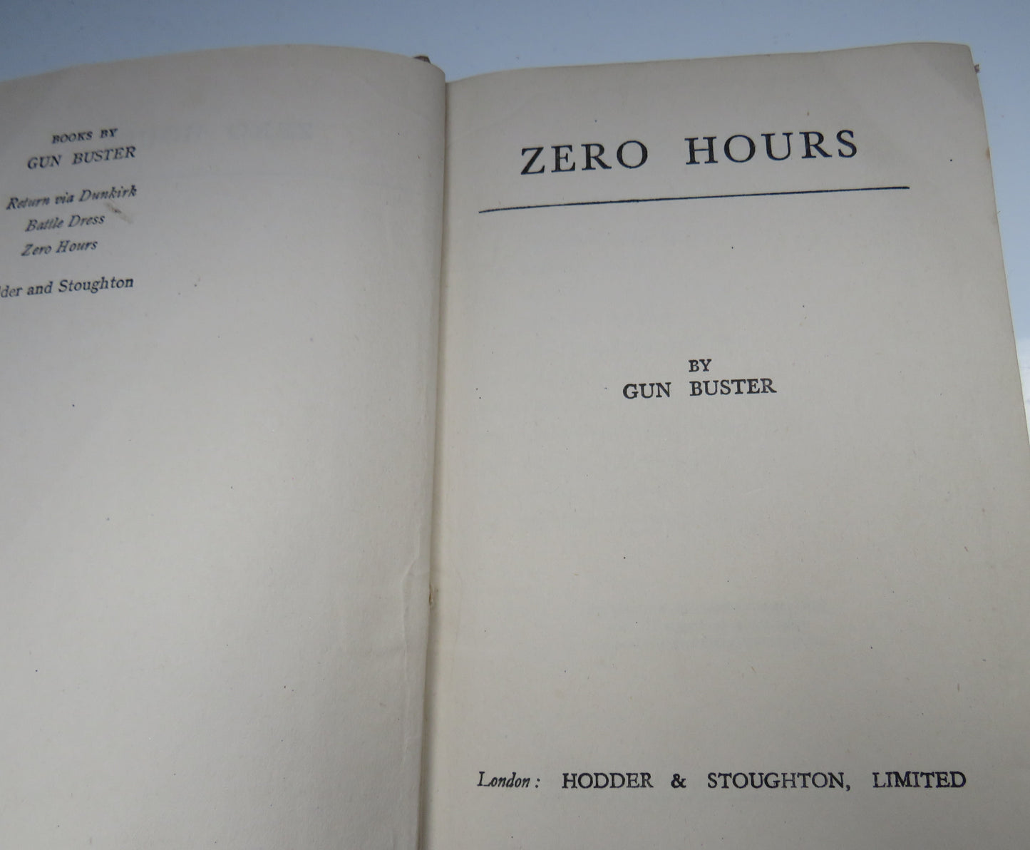 Zero Hours By Gun Buster 1942