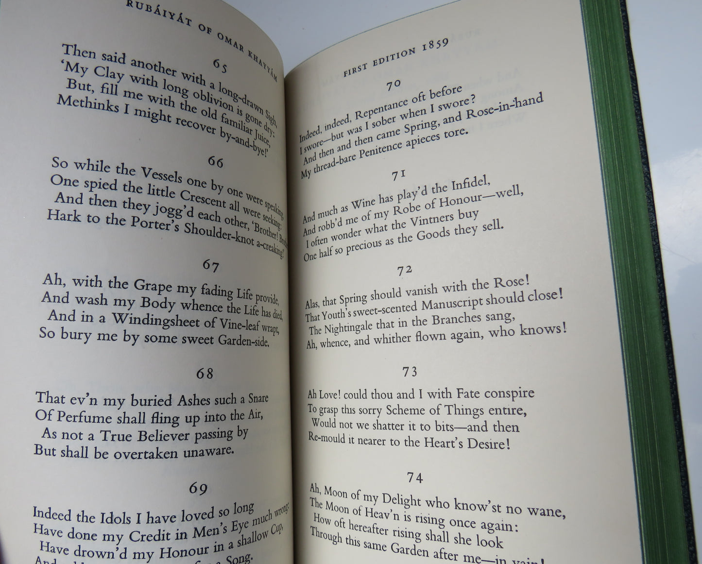 Rubaiyat of Omar Khayyam Rendered Into English Verse By Edward Fitzgerald 1953