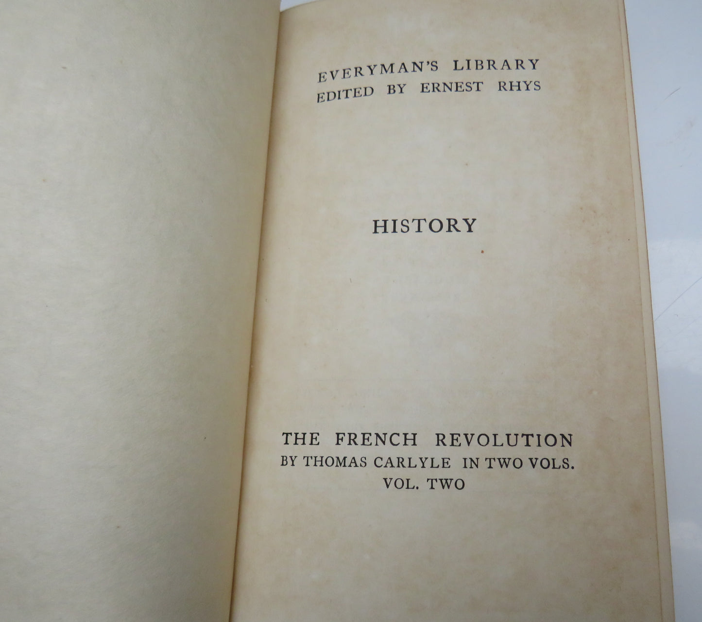The French Revolution A History By Thomas Carlyle Volume II 1906
