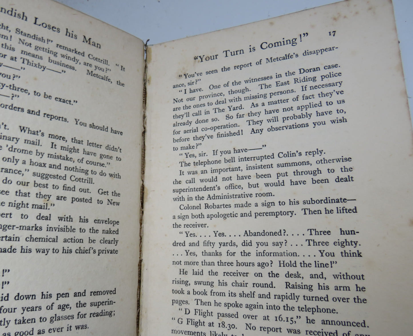 Standish Loses His Man By Percy F. Westerman