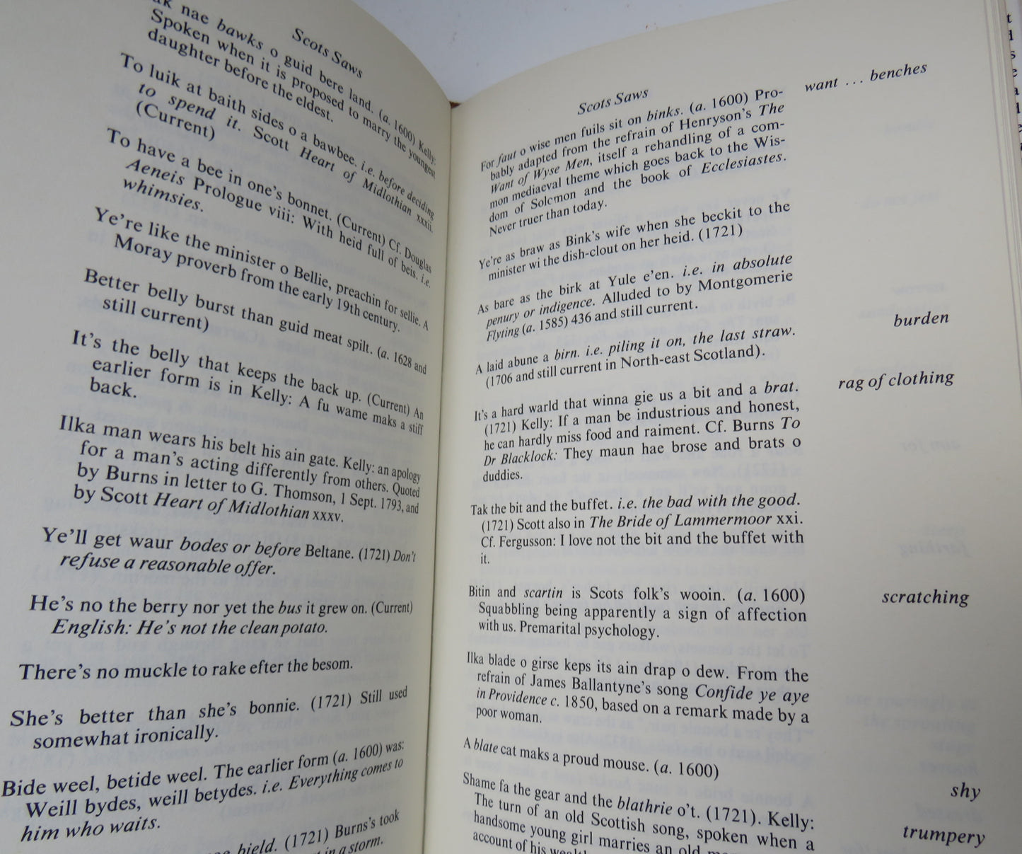 Scots Saws From The Folk-Wisdom Of Scotland By David Murison 1981