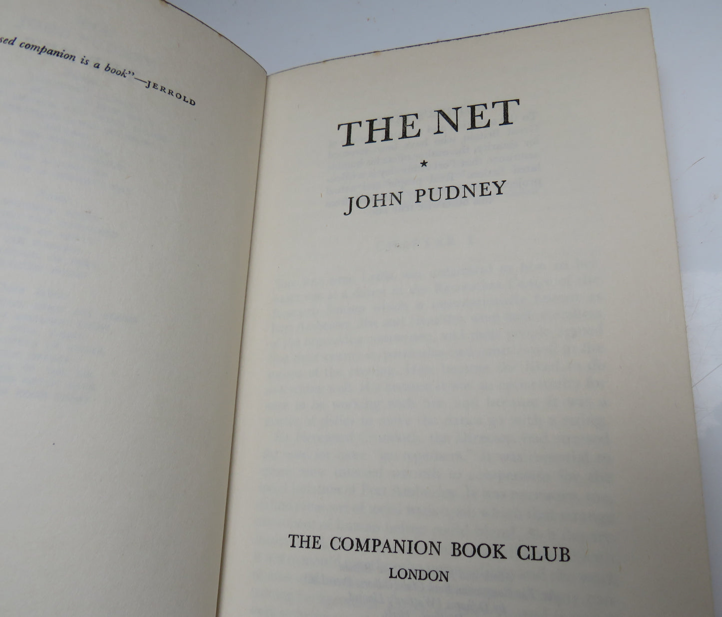 The Net By John Pudney 1953