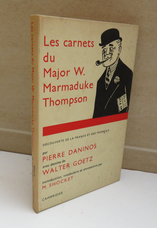 Vintage French Book - Les Carnets Du Major W.Marmaduke Thompson 1963