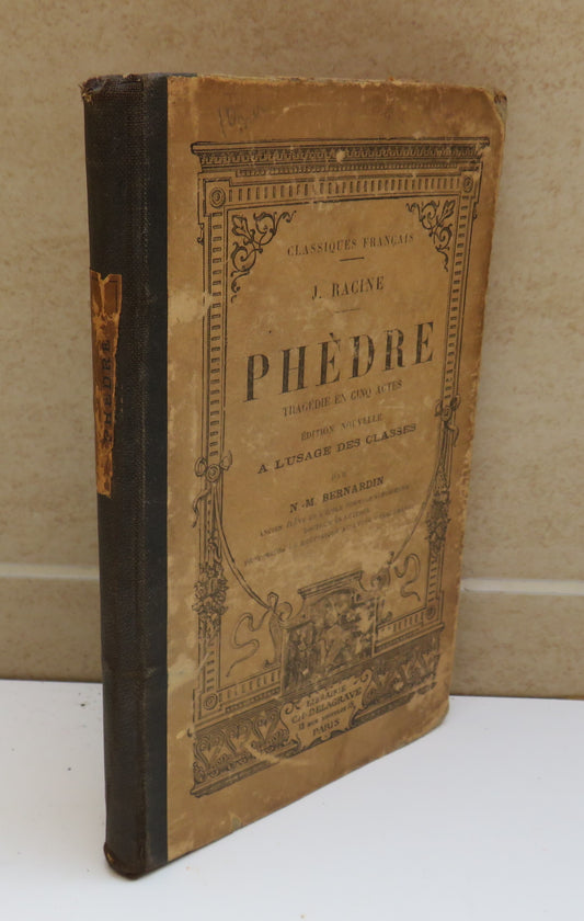 Phedre Tragedie En Cinq Actes By J.Racine Antique French Book
