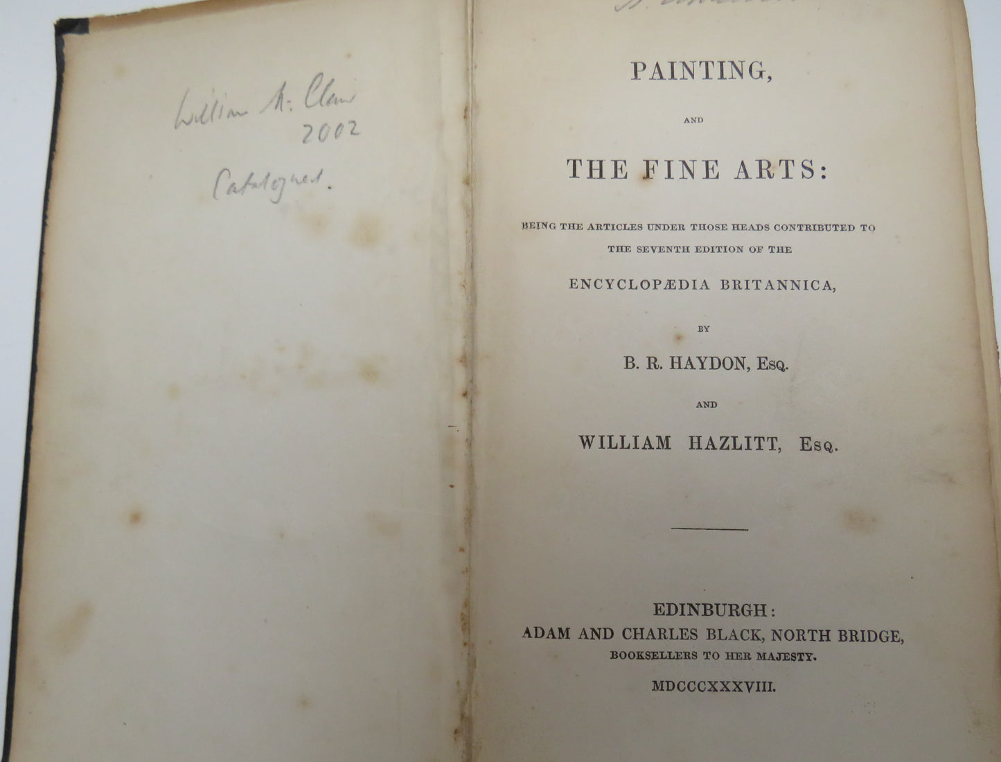 Painting And The Fine Arts : By B.R. Haydon and William Hazlitt 1838