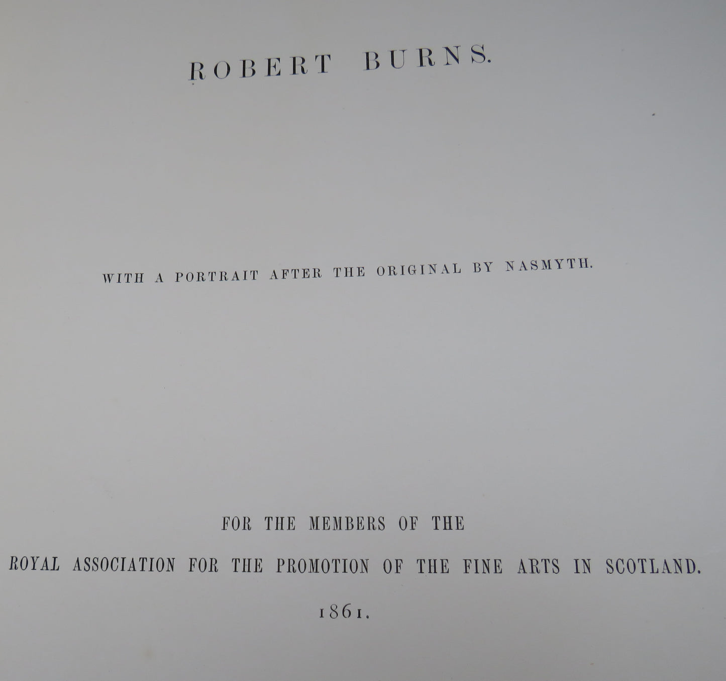 Illustrated Songs Of Robert Burns 1861 With A Portrait After The Original By Nasmyth