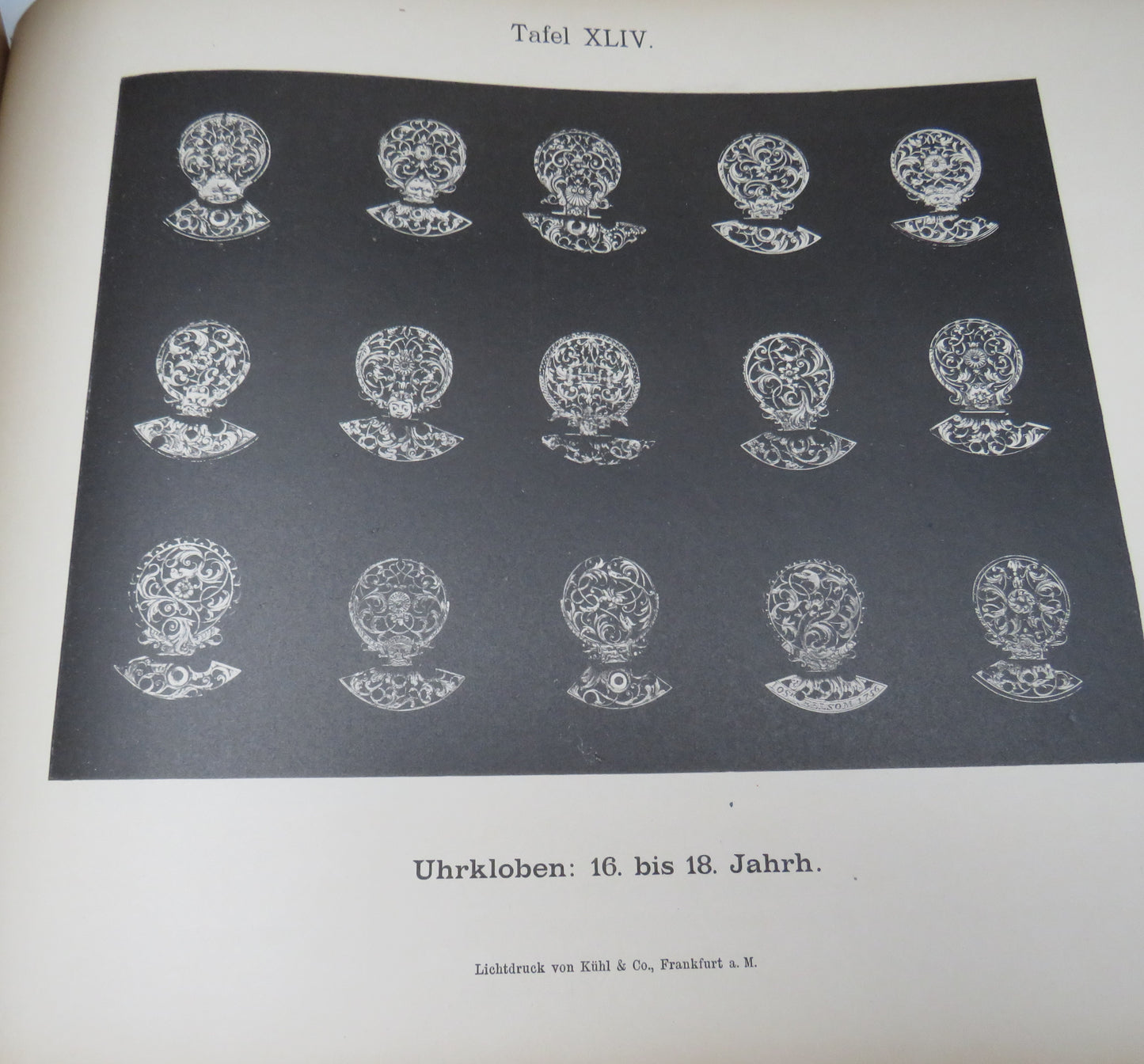 1888 German Book - Die Marfels' Sche Uhren-Sammlung Umfassend Interessante Taschen-Uhren