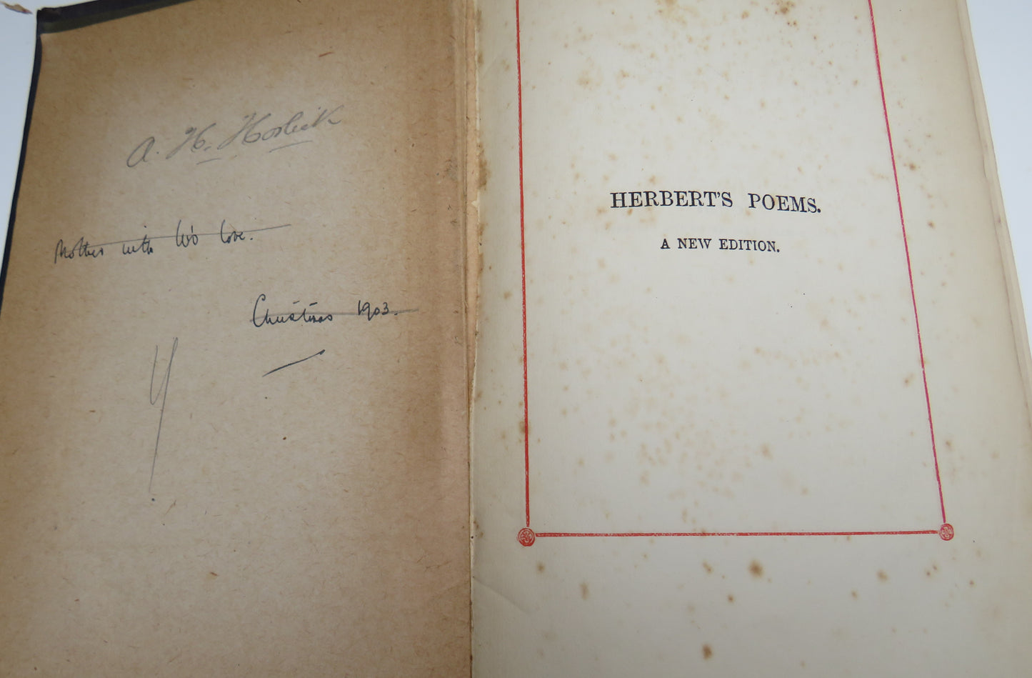 Herbert's Poems A New Edition With The Life Of The Author By Izaak Walton 1903