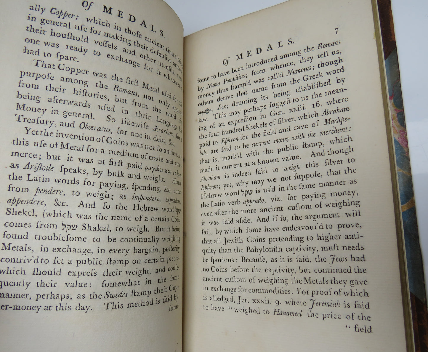 An Introduction To The Knowledge Of Medals By The Late Rev.David Jennings 1775