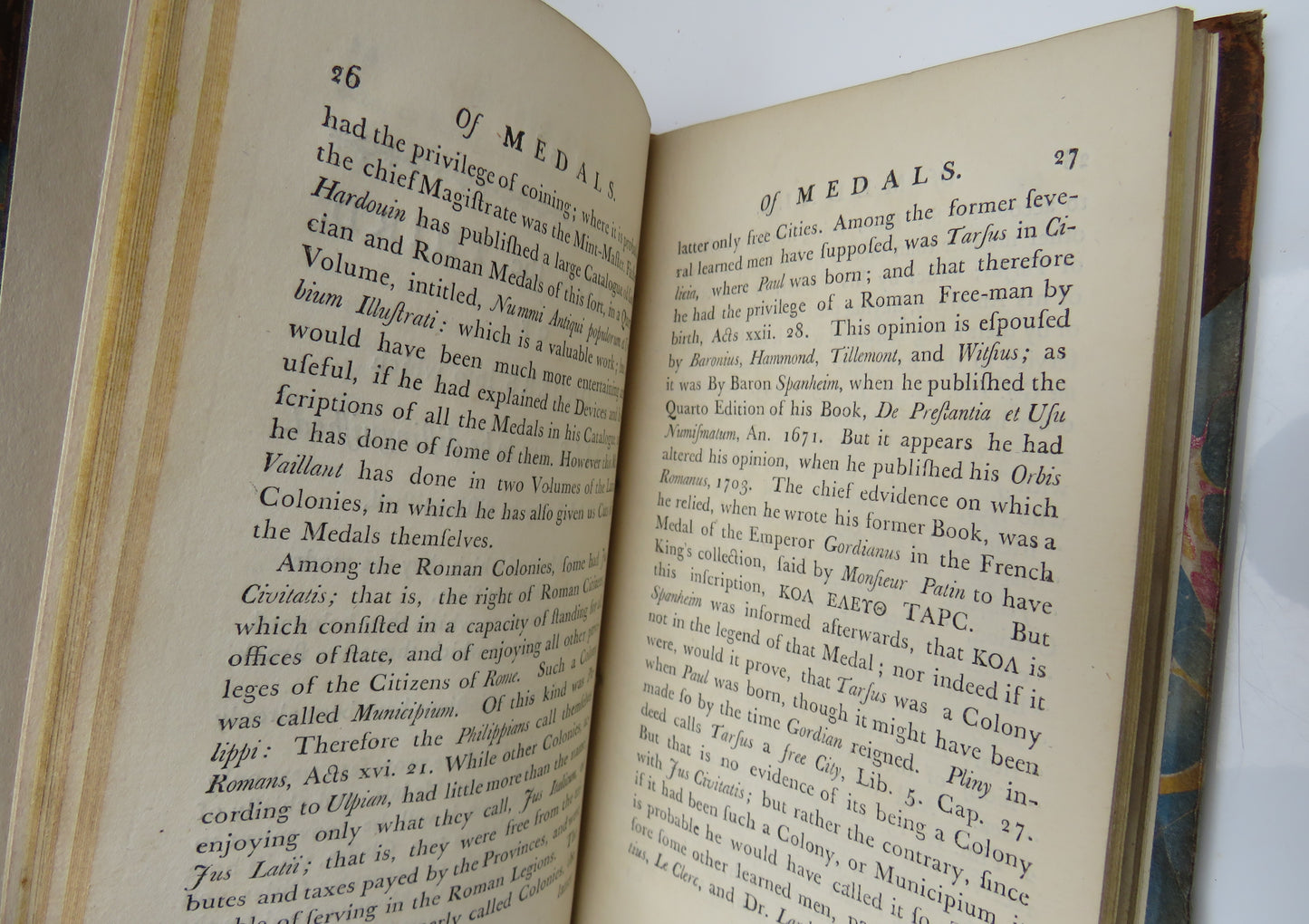 An Introduction To The Knowledge Of Medals By The Late Rev.David Jennings 1775
