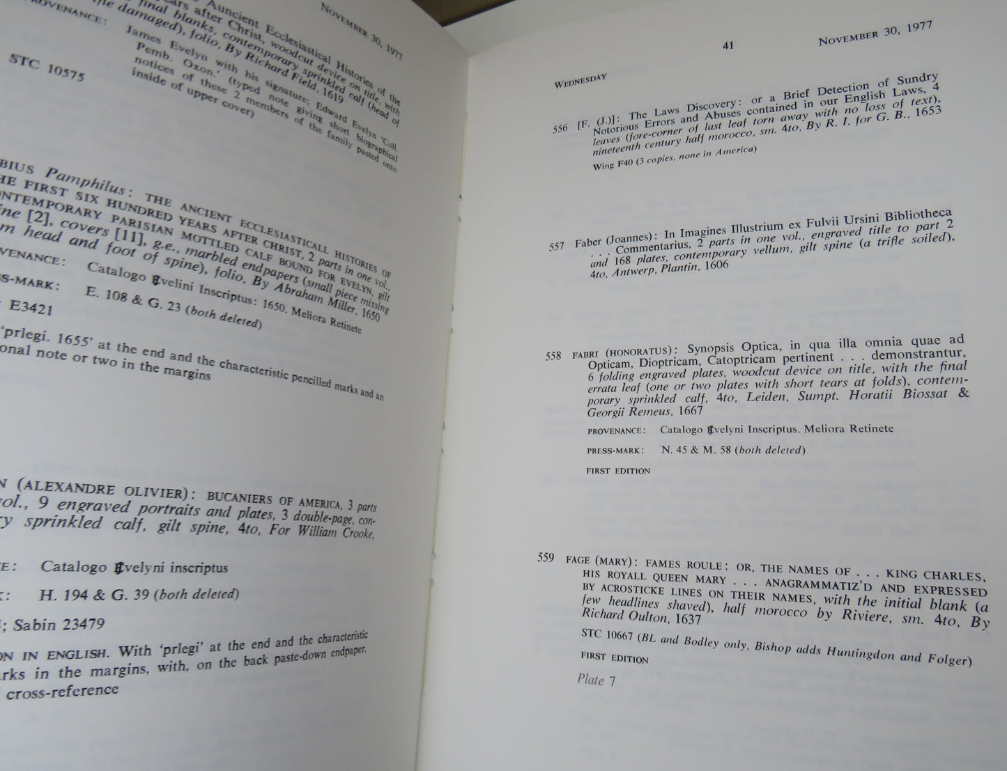 The Evelyn Library Part II D-L November & December 1977 - Christies Catalogue