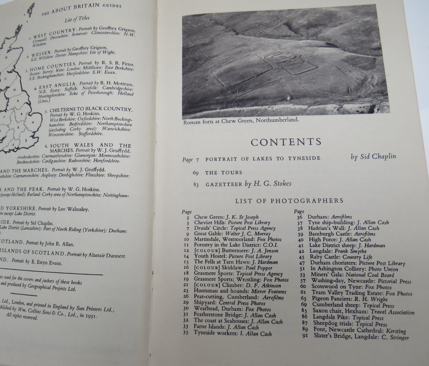 About Britain No.10 The Lakes To Tyneside A New Guide Book 1951