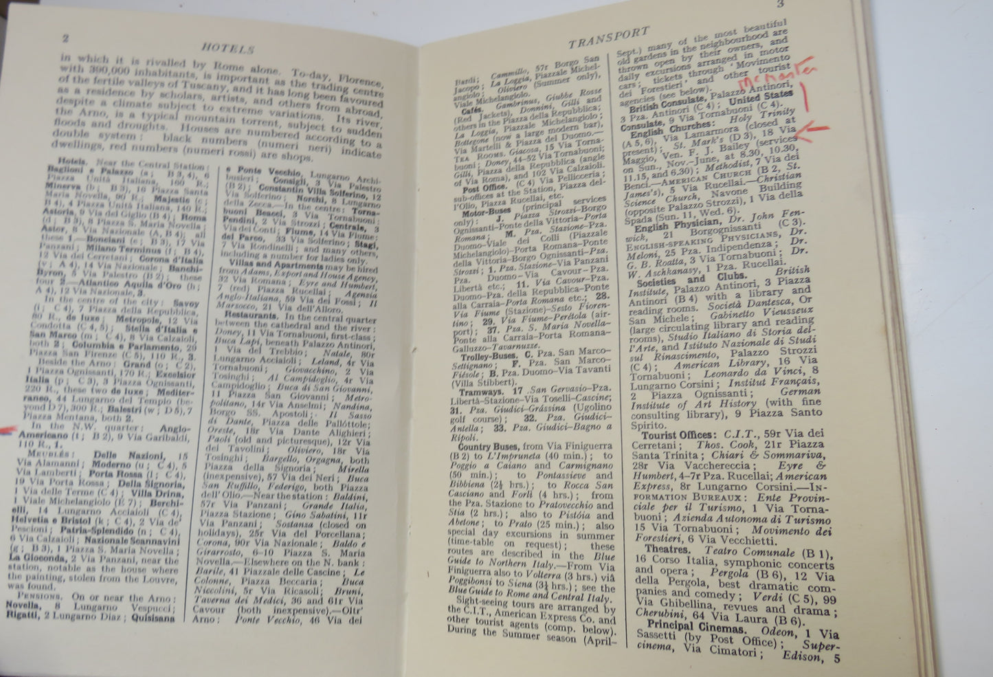 Florence and Environs Edited By L.Russell Muirhead 1957 The Blue Guides
