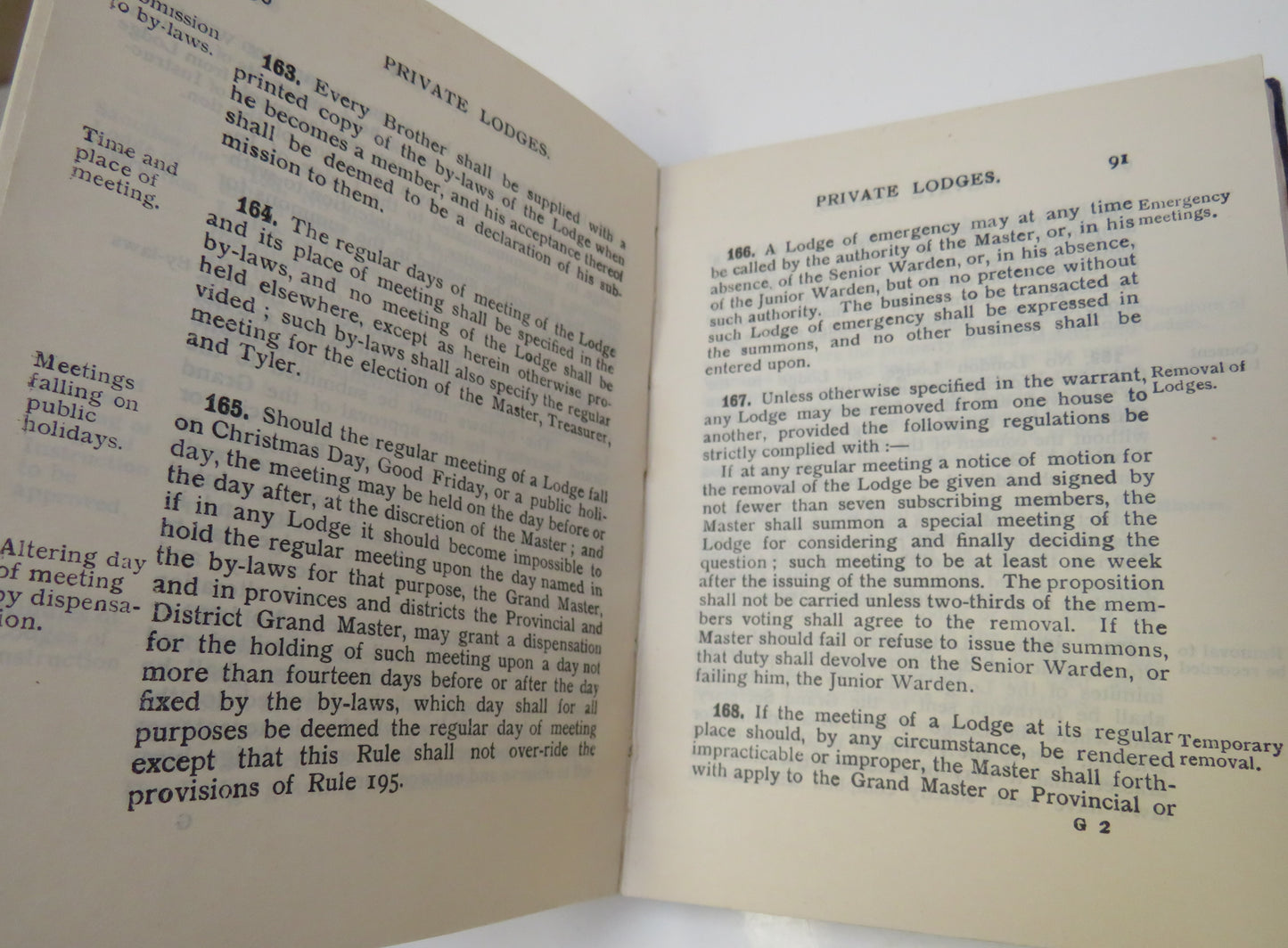 United Grand Lodge Of England Constitutions 1926