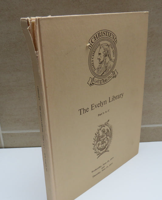 The Evelyn Library Part 1 A-C June 22-23 1977 - Christies Auction Catalogue