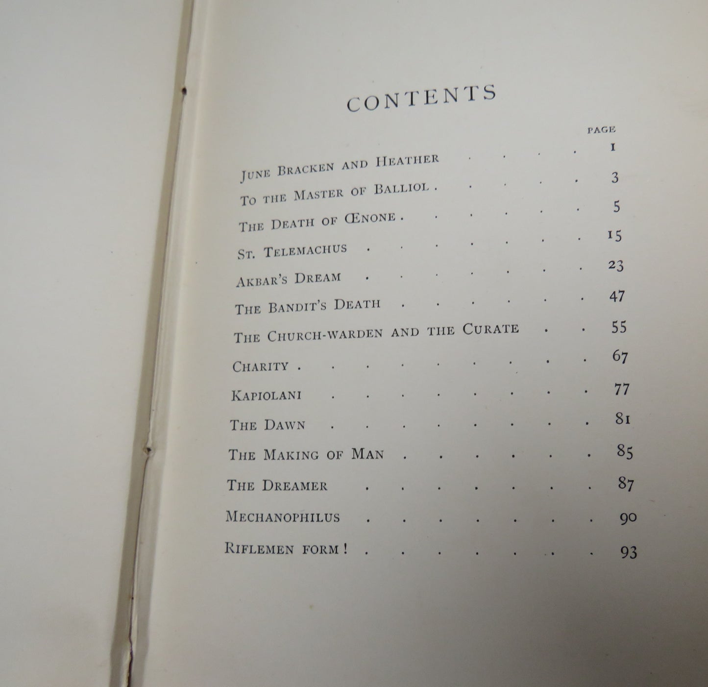 The Death If Cenone Akbar's Dream and Other Poems By Alfred Lord Tennyson 1892
