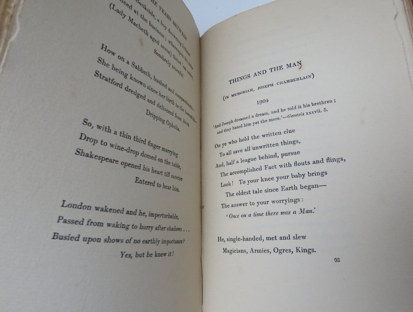 The Years Between By Rudyard Kipling - 1919 1st Edition