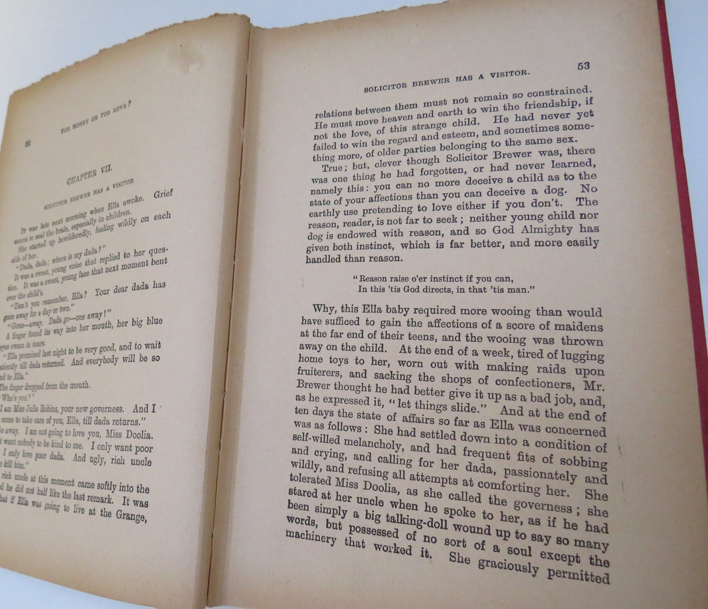 For Money or For Love by Gordon Stables