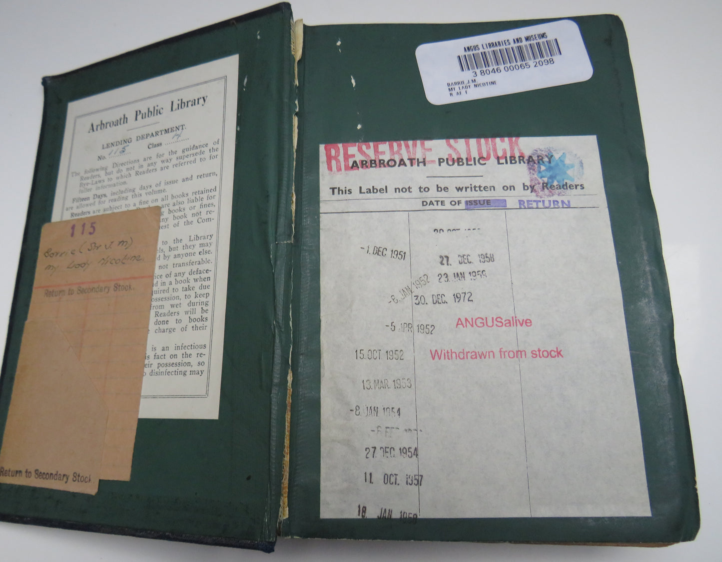 My Lady Nicotine By J.M. Barrie 1892 4th Edition