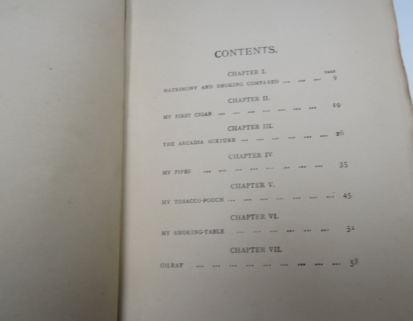 My Lady Nicotine By J.M. Barrie 1892 4th Edition