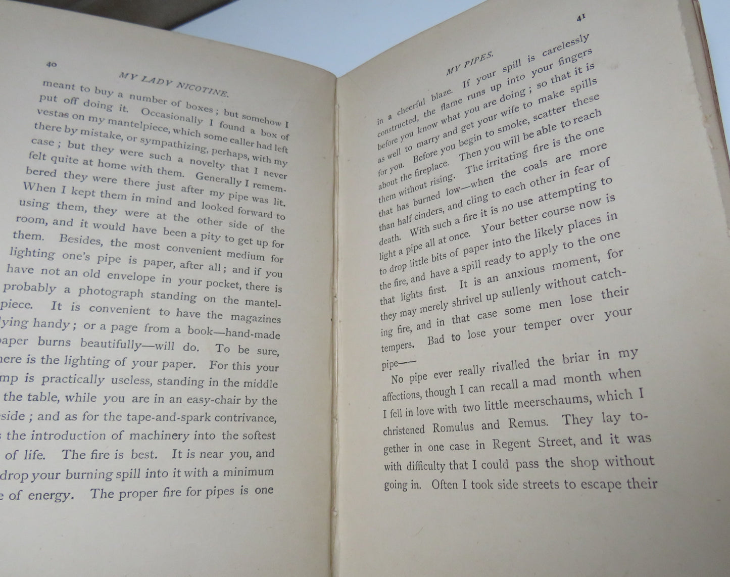 My Lady Nicotine By J.M. Barrie 1892 4th Edition