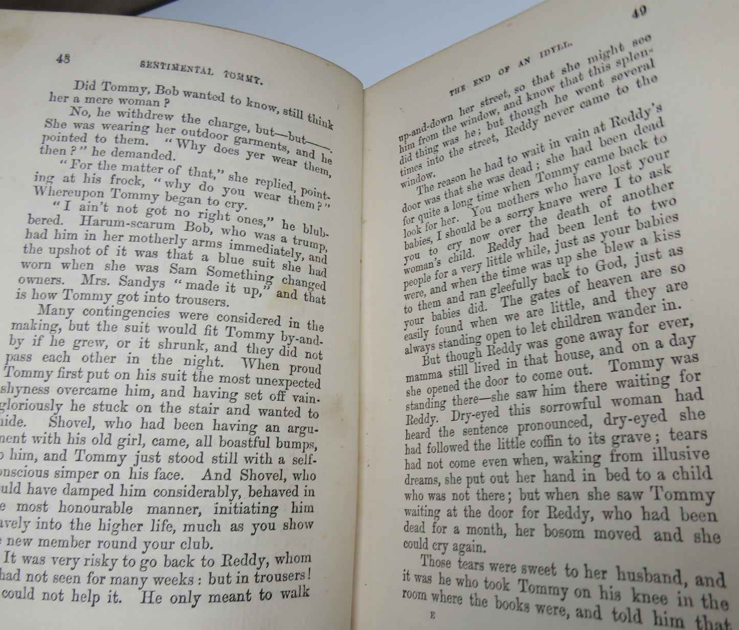 Sentimental Tommy The Story Of His Boyhood By J.M. Barrie 1896