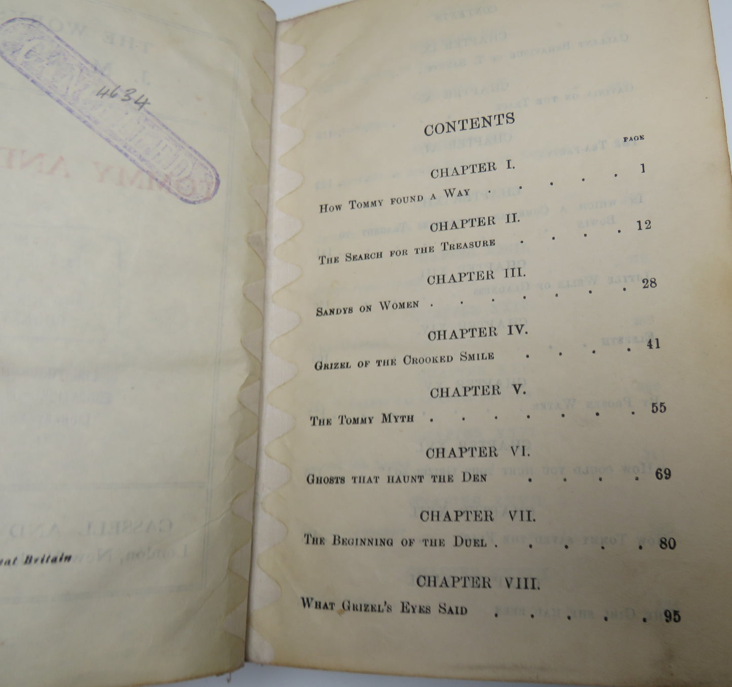 The Works of J.M. Barrie Tommy and Grizel