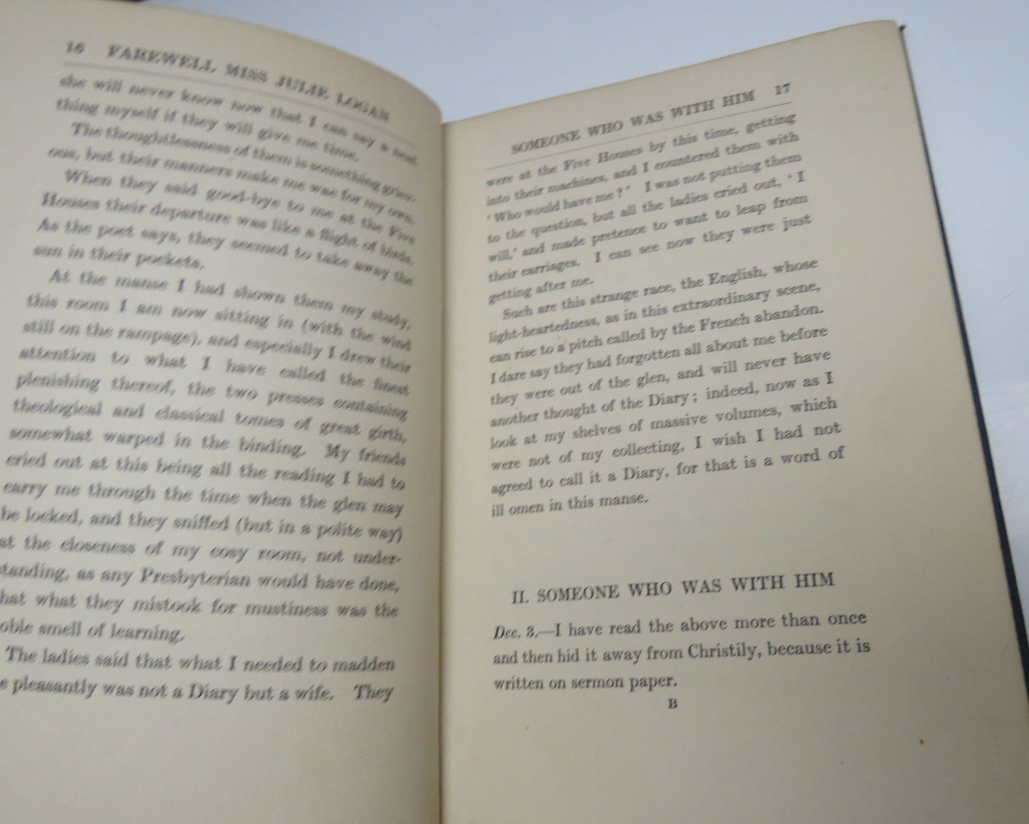 The Works Of J.M.Barrie Farewell Miss Julie Logan A Wintry Tale 1932