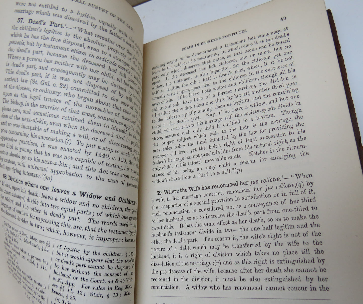 Summary Of The Law Of Intestate Succession In Scotland 1884