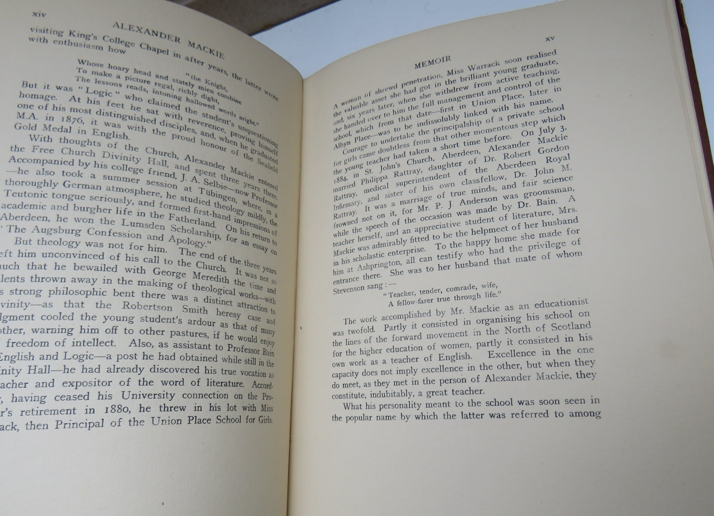 Alexander Mackie Prose And Verse By John Minto Robertson 1916