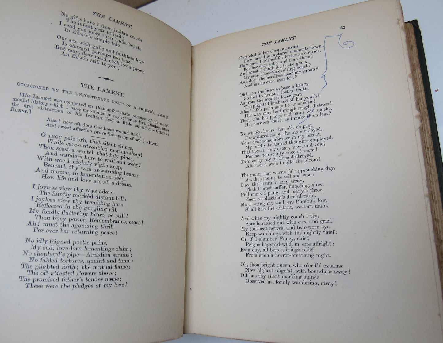 The Poetical Works Of Robert Burns With Glossary, Notes, Memoir etc