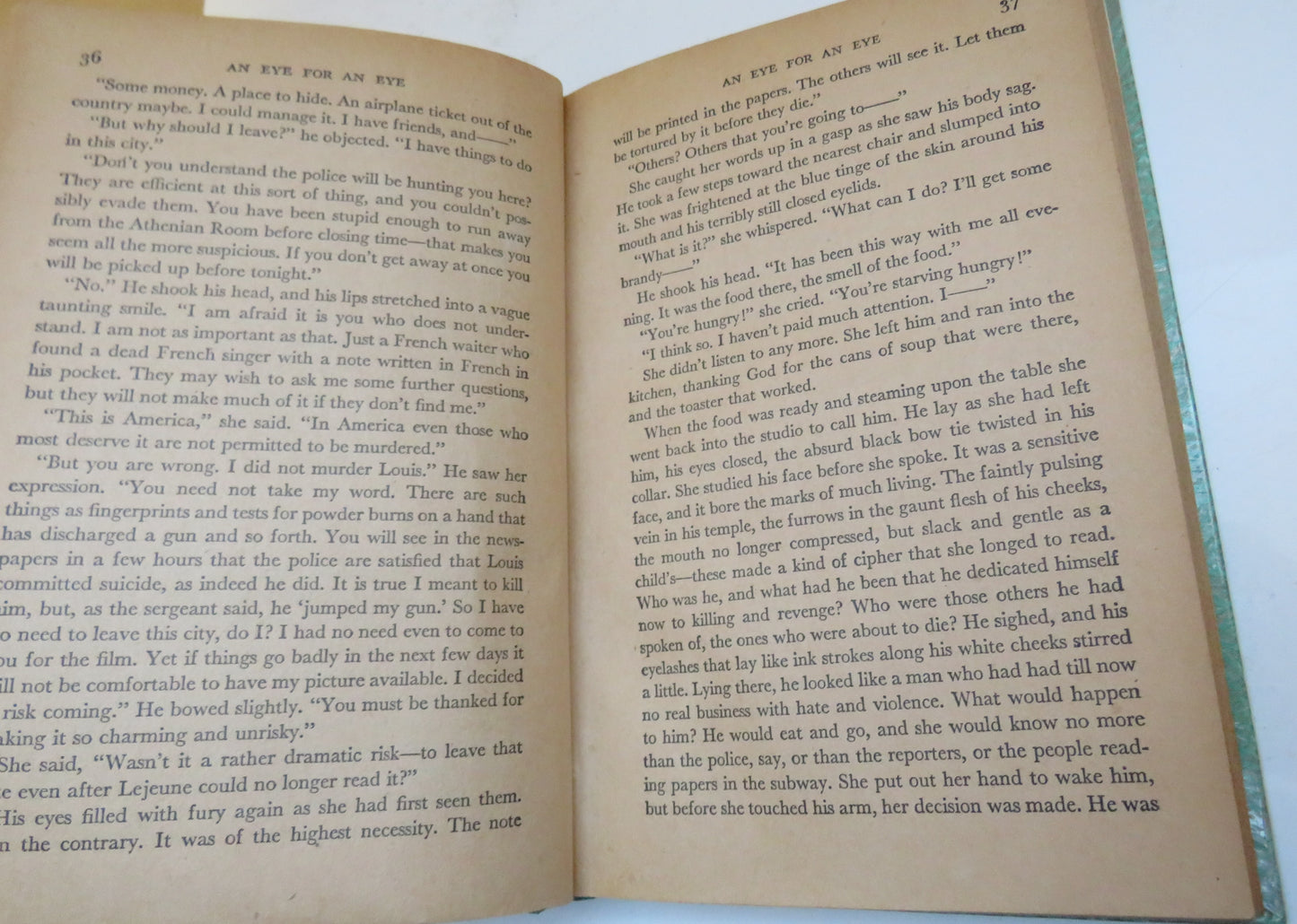 An Eye For An Eye By Oliver Weld Bayer 1946