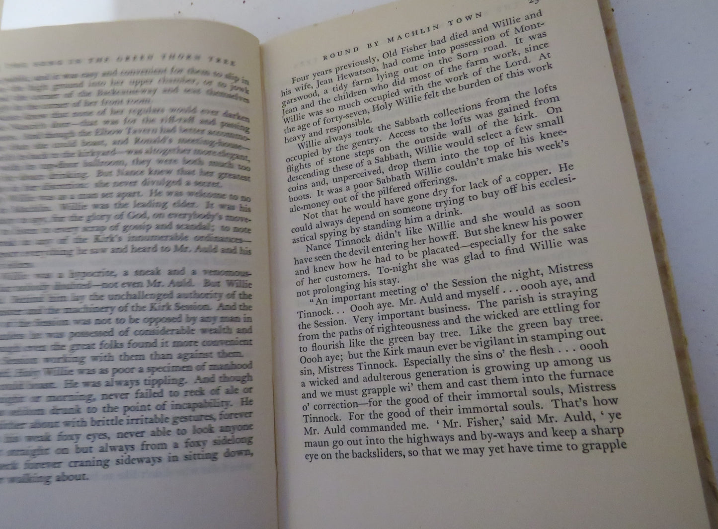 The Song In The Green Thorn Tree A Novel Of The Life and Loves Of Robert Burns By James Barke 1947