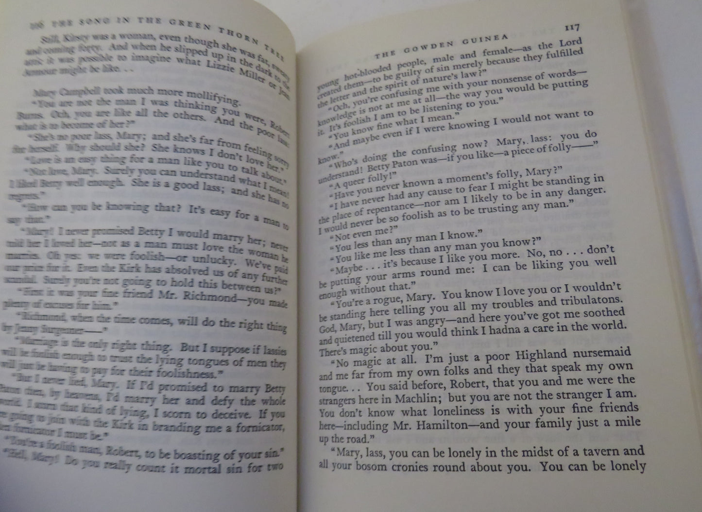 The Song In The Green Thorn Tree A Novel Of The Life and Loves Of Robert Burns By James Barke 1975