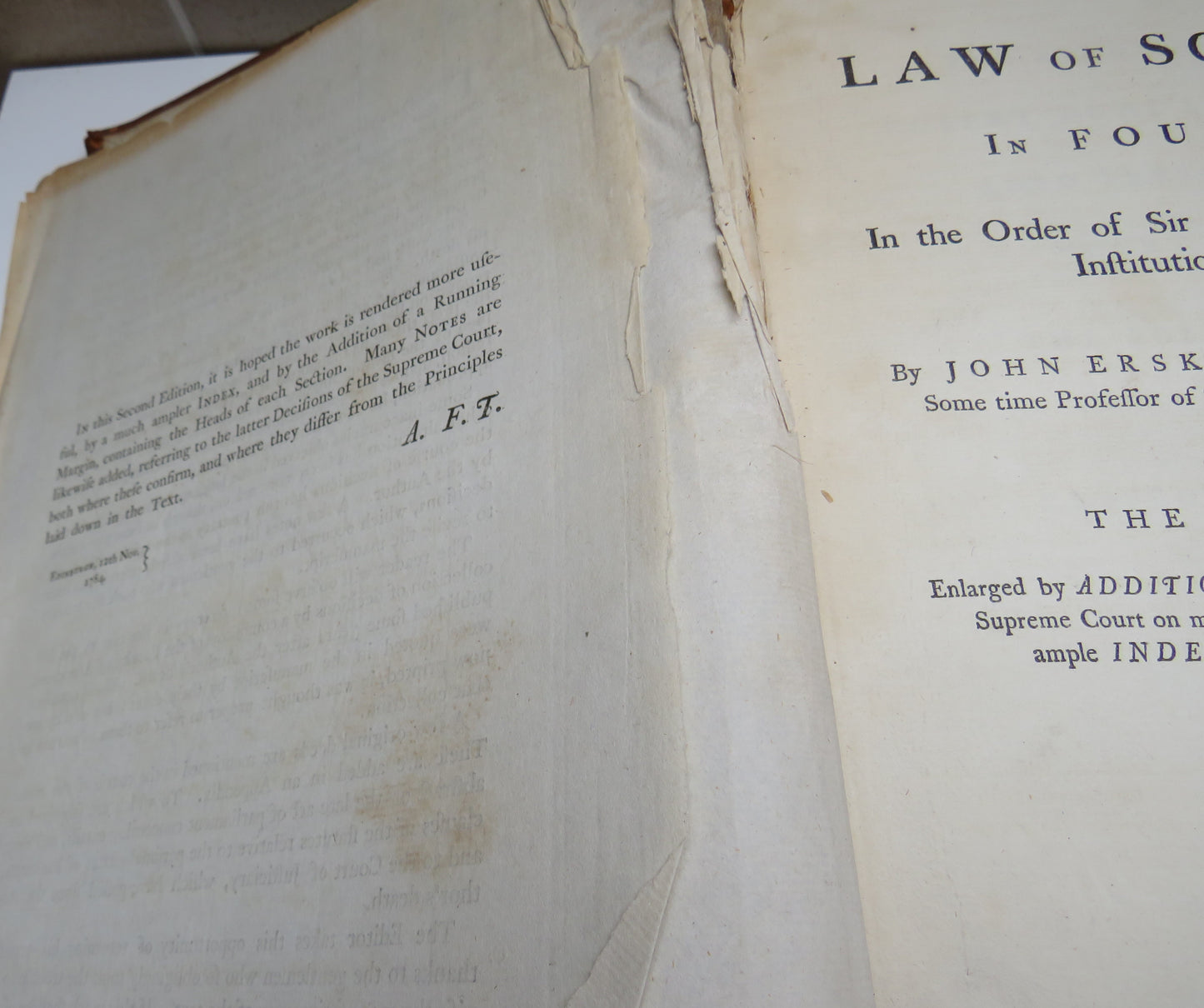 An Institute Of The Law Of Scotland In Four Books / In Two Volumes / Volume One