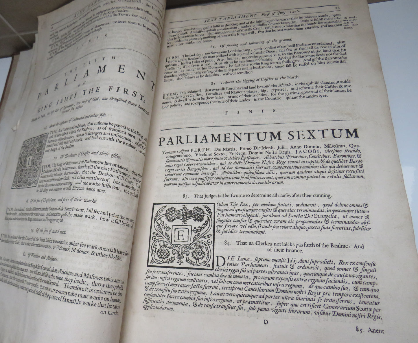 The Laws And Acts Of Parliament Made By Kings & Queens Of Scotland 1681