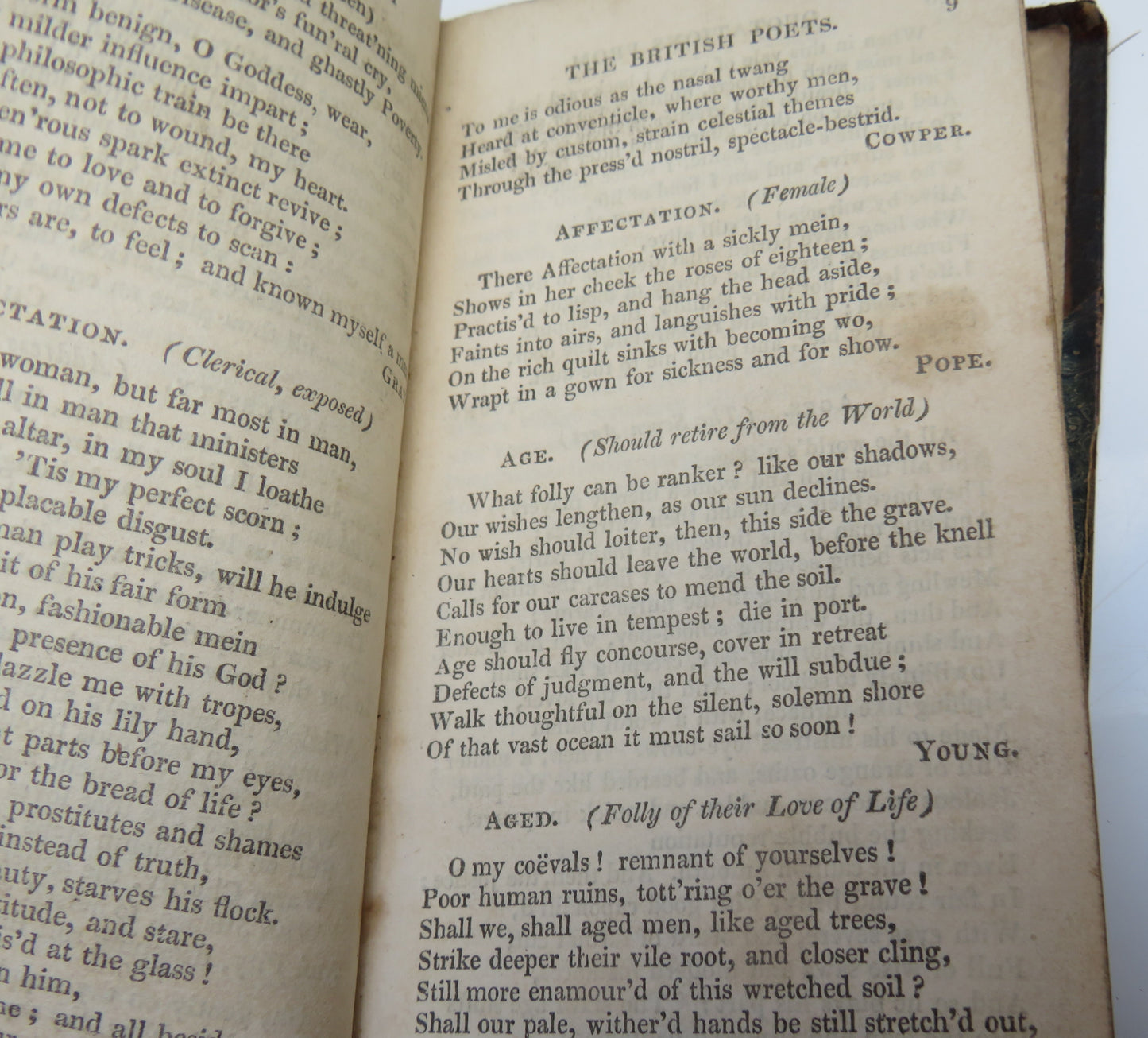 Quotations From The British Poets Being A Pocket Dictionary - 1823