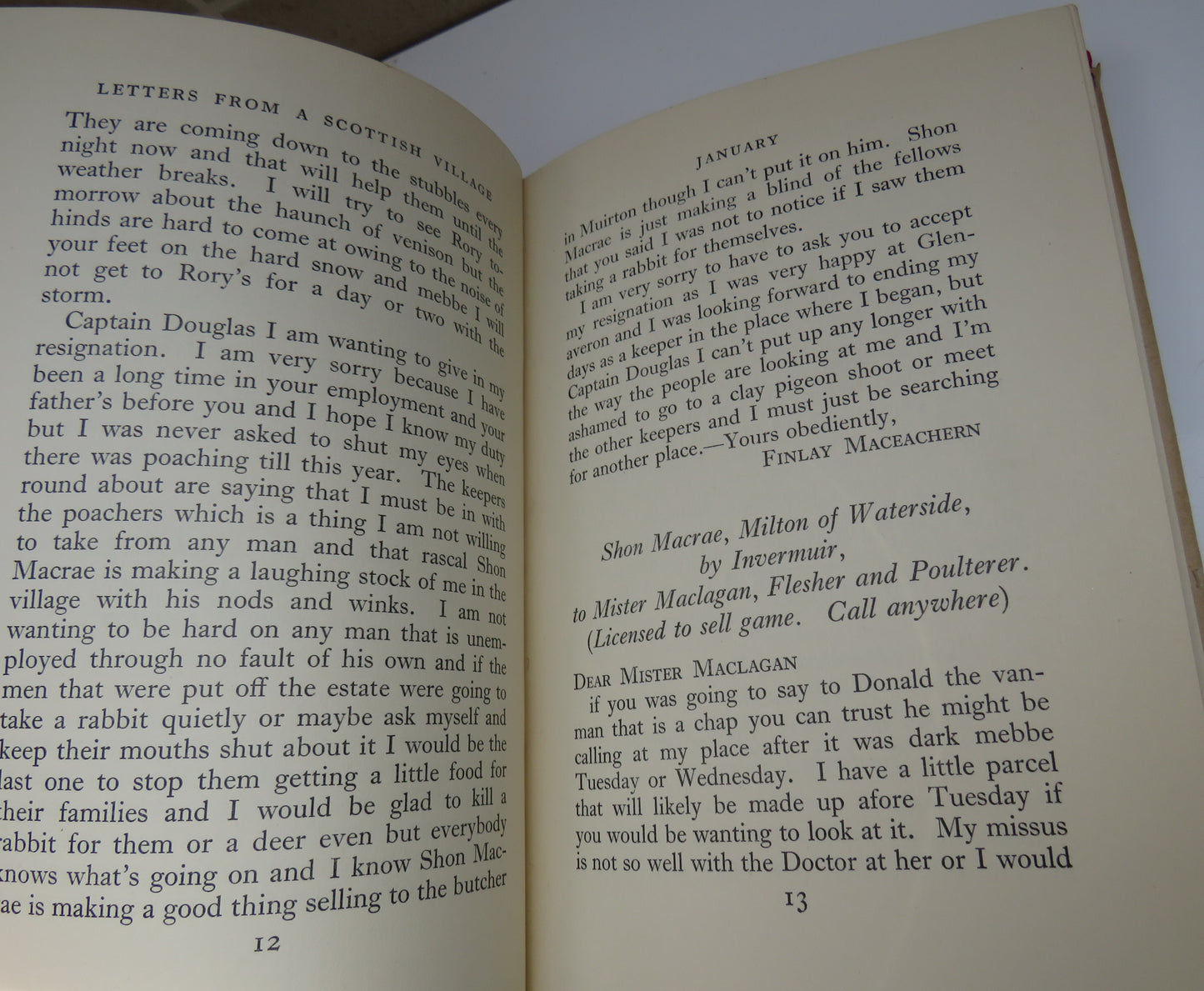 Letters From A Scottish Village By Elizabeth Macpherson