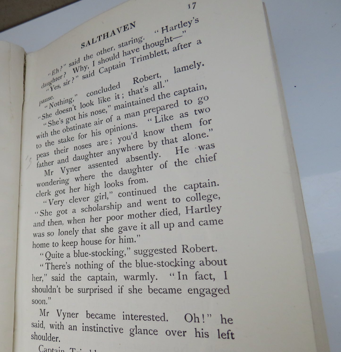 Salthaven By W.W. Jacobs 1908 First Edition
